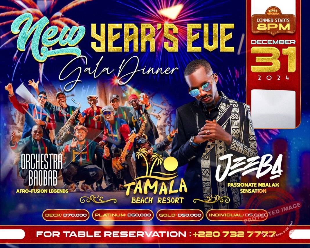 Private: New Year's Eve Gala Dinner at Tamala Beach Resort